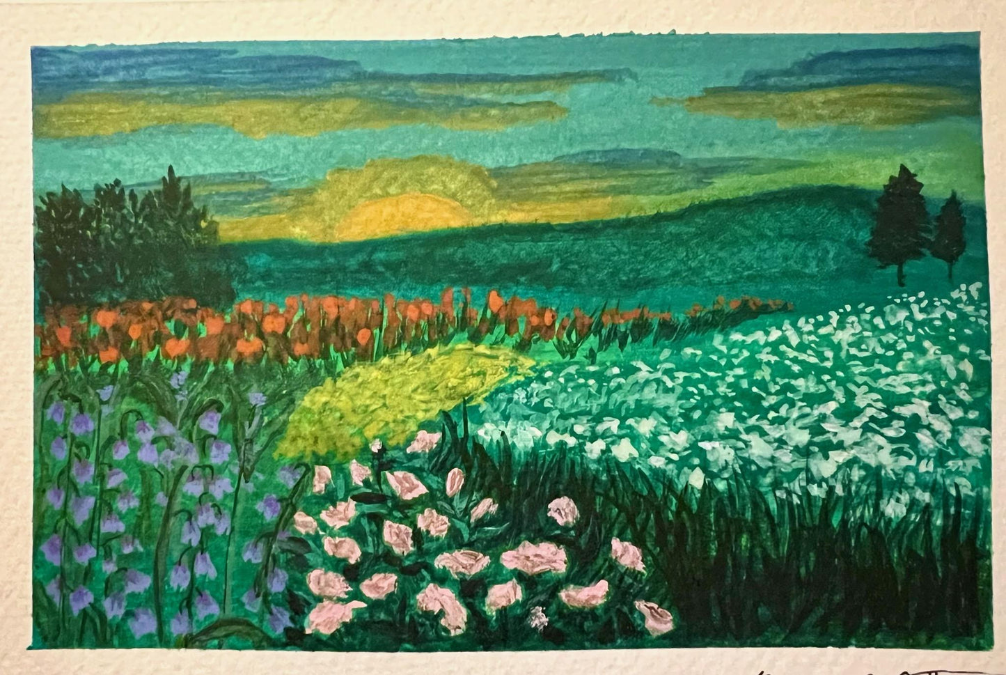 Sunset Flower Meadow