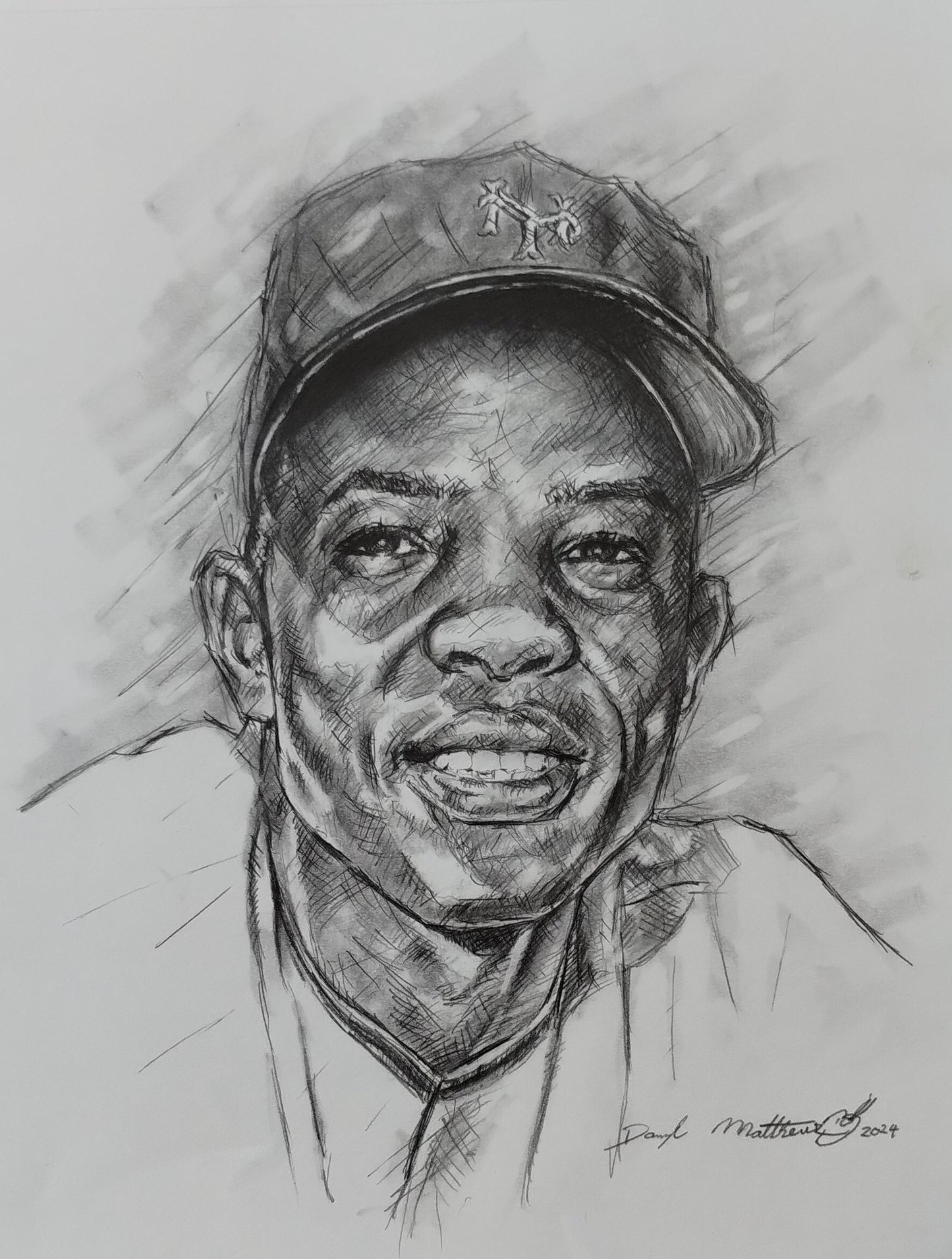 Willie Mays (Pencil on Paper)