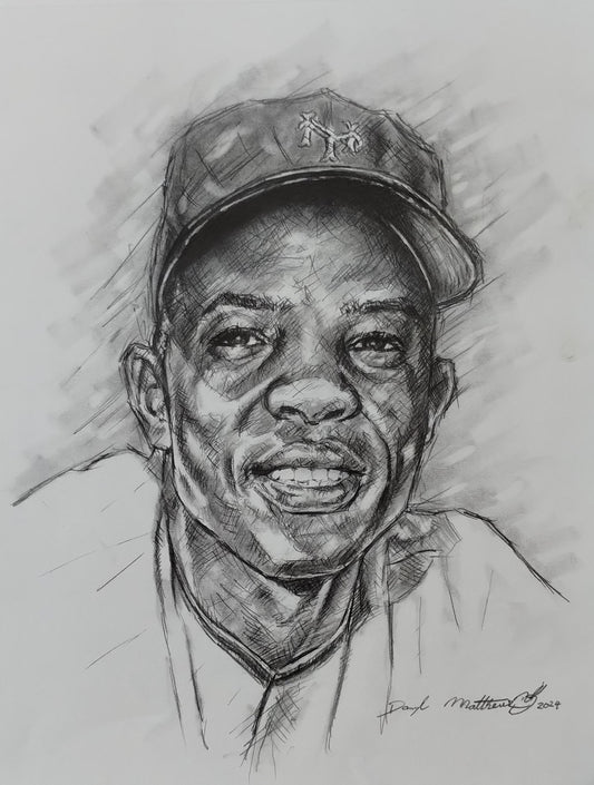 Willie Mays (Pencil on Paper)