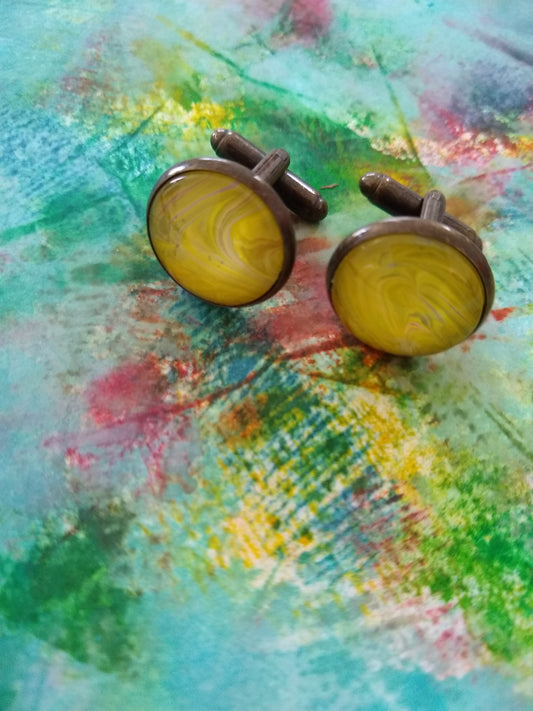 Cufflinks - Yellow